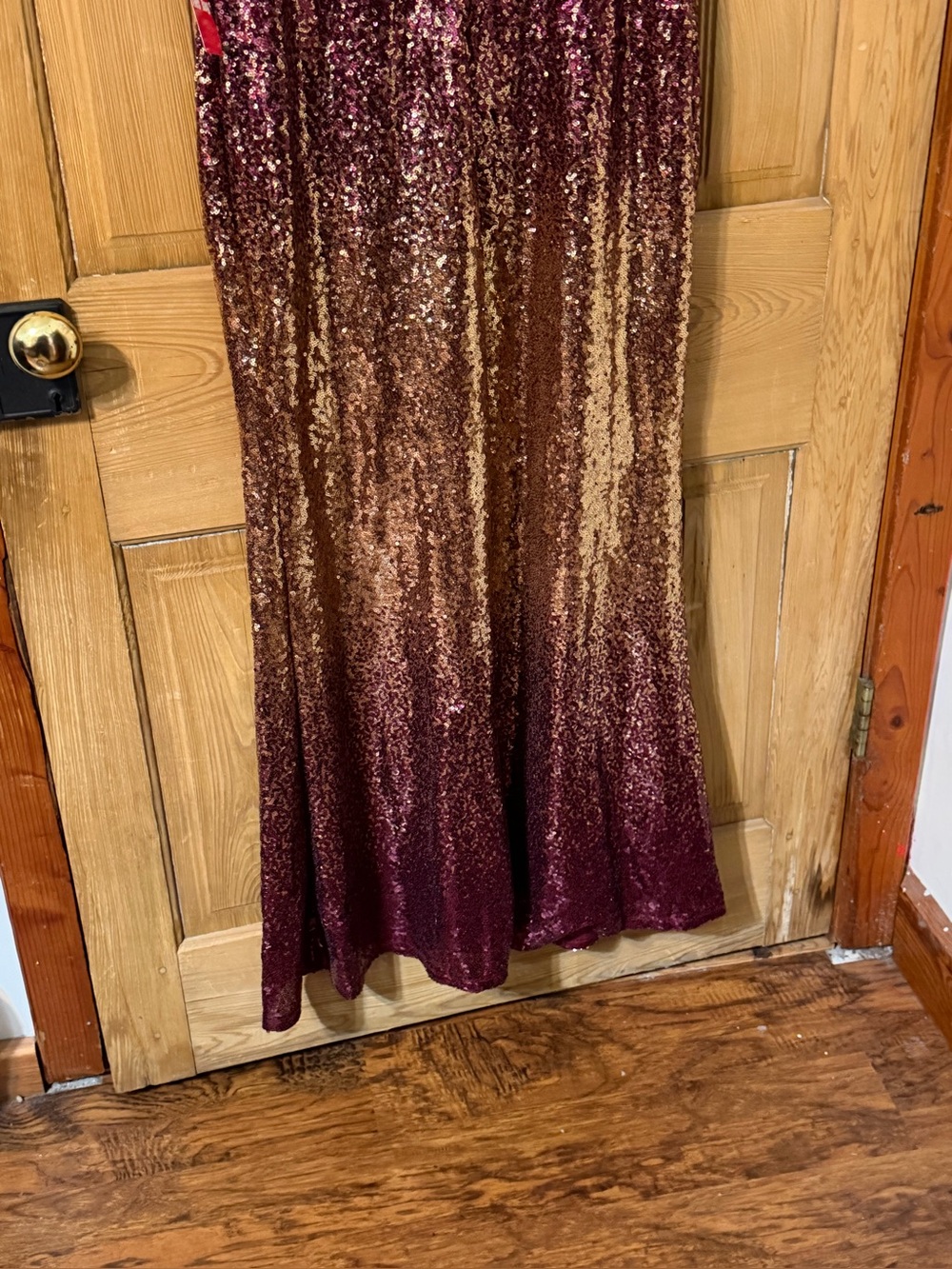 Marina Ombré Sequin Sleeveless Gown Size 8 NEW WITH TAGS Maxi Dress - Picture 8 of 13
